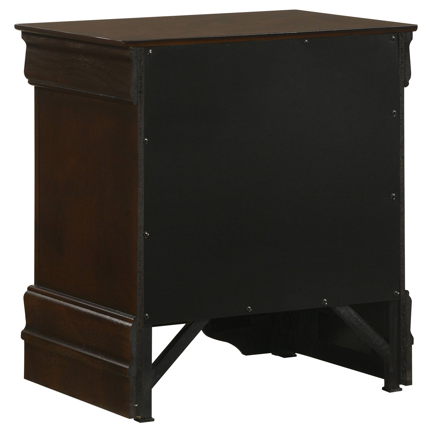 Louis Philippe 2-drawer Nightstand Cappuccino
