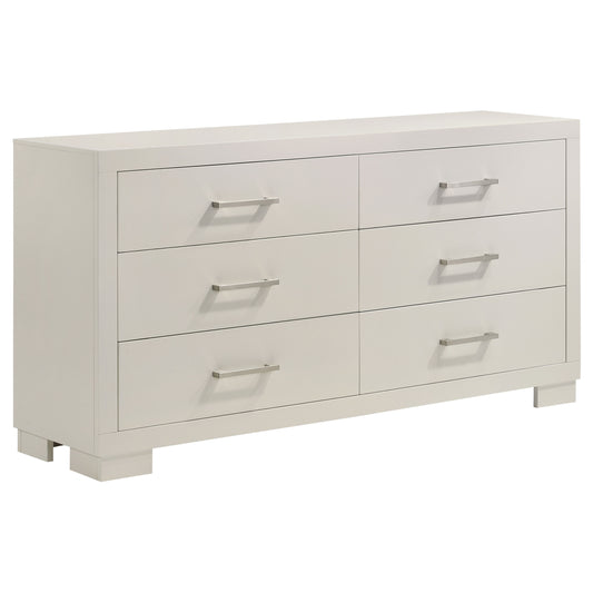 Jessica 6-drawer Dresser Cream White