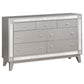 Leighton 7-drawer Dresser Metallic Mercury