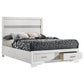 Miranda Wood Full Storage Panel Bed White