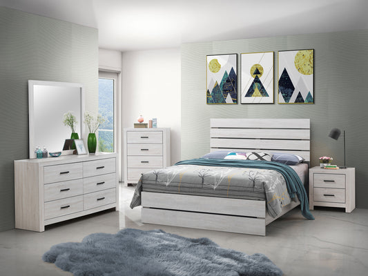 Brantford 4-piece Eastern King Bedroom Set Coastal White