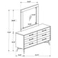 Marlow 6-drawer Dresser with Mirror Rough Sawn Multi