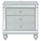 Gunnison 2-drawer Nightstand Silver Metallic