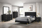 Kendall Upholstered Eastern King Panel Bed Black