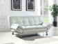 Dilleston Tufted Back Upholstered Sofa Bed White