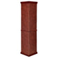Appledale 6-shelf Corner Curio Display Cabinet Medium Brown