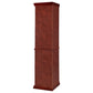Appledale 6-shelf Corner Curio Display Cabinet Medium Brown