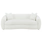 Isabella Faux Sheepskin Upholstered Sofa Natural
