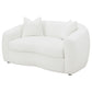 Isabella Upholstered Tight Back Loveseat White