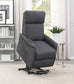 Herrera Upholstered Power Lift Massage Chair Charcoal