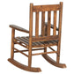 Annie Slat Back Youth Rocking Chair Golden Brown