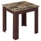Rhodes 3-piece Faux Marble Top Occasional Set Brown