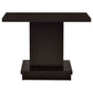 Reston Engineered Wood Pedestal Console Table Cappuccino