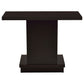 Reston Engineered Wood Pedestal Console Table Cappuccino