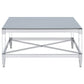 Lindley Square Tempered Mirror Acrylic Coffee Table Chrome
