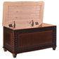 Finlay Flip Open Storage Cedar Chest Deep Tobacco