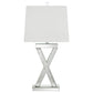 Dominick Table Lamp with Rectange Shade White and Mirror