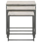 Medora 3-piece Marble Top Nesting Table Set White