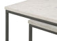Medora 3-piece Marble Top Nesting Table Set White