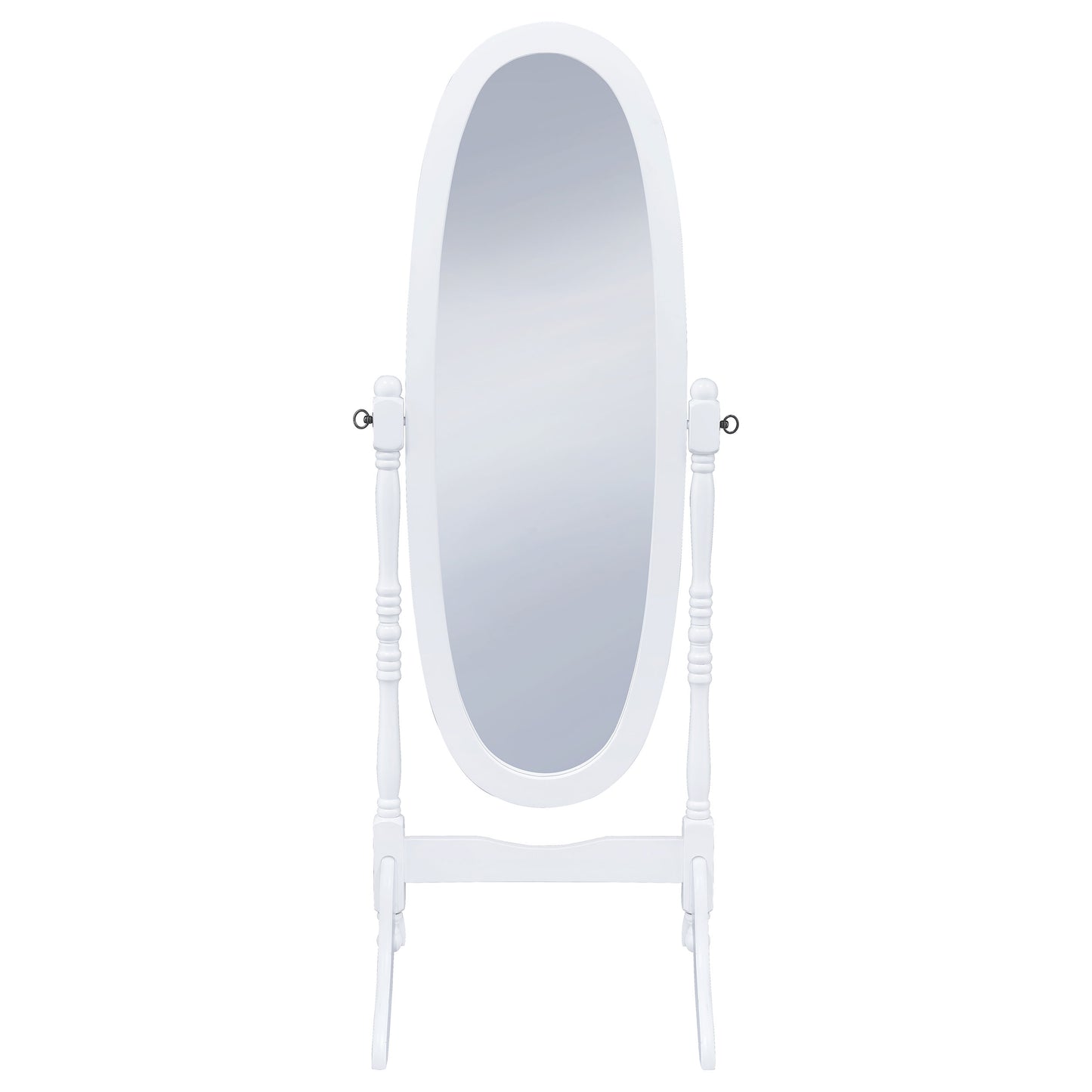 Foyet Oval Cheval Mirror White