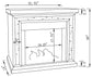Lorelai Mirrored Freestanding Electric Fireplace Silver